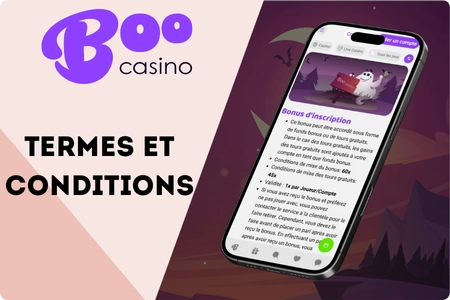 Conditions des bonus de Boo Casino