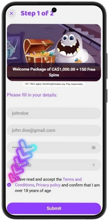 Accept Boocasino Terms