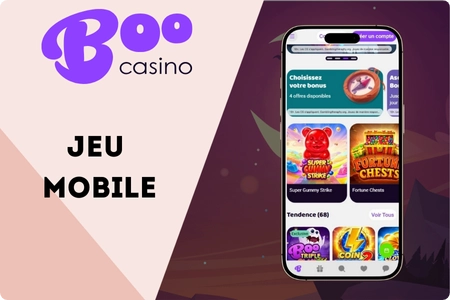 Compatibilité iOS et Android de Boocasino