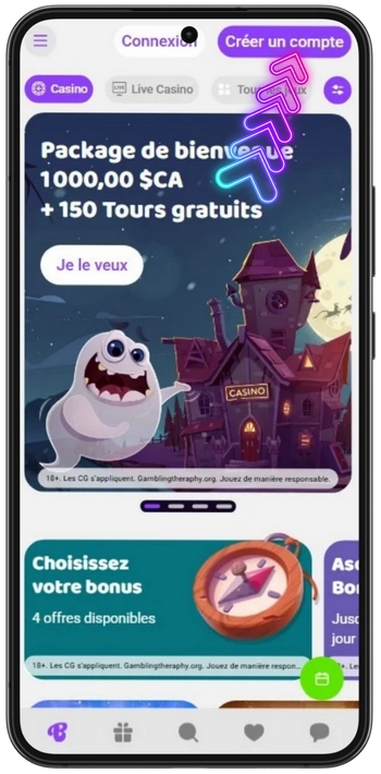 Cliquez sur le bouton Inscription